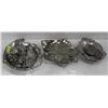 Image 1 : LEAF ROSE PEWTER TRAYS DISHES