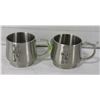 Image 1 : SET OF 2 BEAR PEWTER MINI MUGS