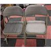 Image 1 : LOT OF 2 COLLAPSABLE METAL CHAIRS