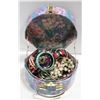 Image 1 : ESTATE JEWELRY BOX WITH JEWELRY CONTENTS