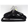 Image 1 : 28 VELVET BLACK HANGERS SOME MAY BE CRACKED