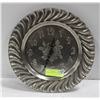 Image 1 : NEW PEWTER ROUND WALL CLOCK