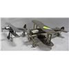 Image 1 : TWO CHROME AIRPLANES