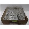 Image 1 : BOX OF WINE GLASSES WITH PEWTER BASE