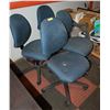 Image 1 : LOT OF 4 ROLLING OFFICE CHAIRS
