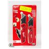 Image 1 : NEW MILWAUKEE 2PC FAST-BACK FOLDING KNIFE SET