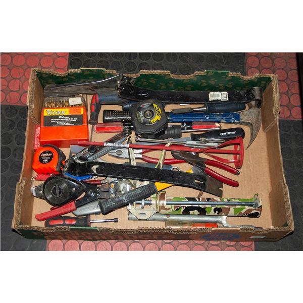 FLAT OF ASSORTED TOOLS
