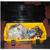 Image 1 : TOOLBOX FULL OF CAR LIGHTS, FUSES, WIRES, ETC