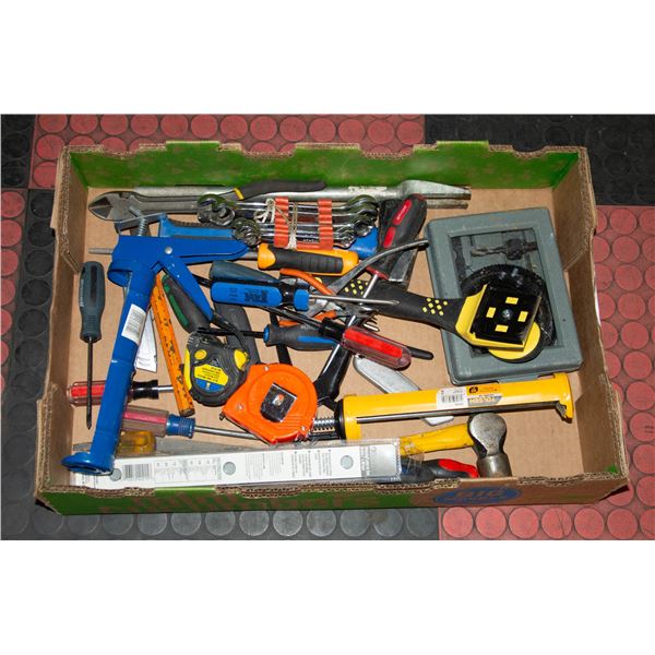 FLAT OF ASSORTED TOOLS