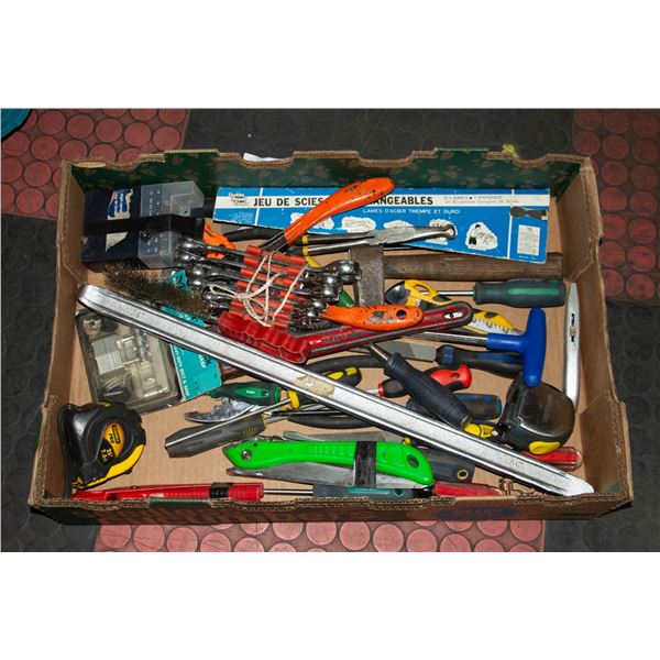 FLAT OF ASSORTED TOOLS