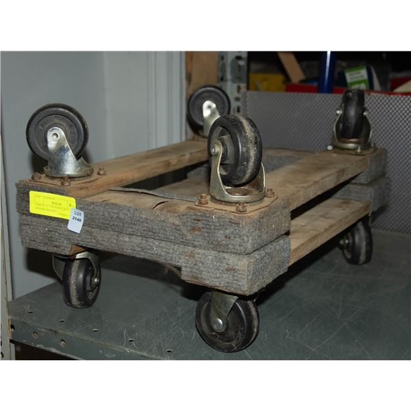 PAIR OF 12 X 18 INCHES SMALL MOVING DOLLIES