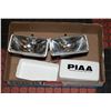 Image 1 : PIAA DRIVING LIGHTS W/COVERS 3 1/2" X 6 1/2"
