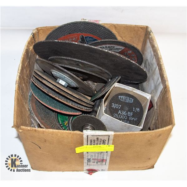 BOX OF ASSORTED DISCS