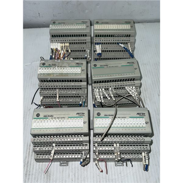 Lot of (6) Allen-Bradley #1794-OV16 & 1794-OB16P Flex I/O Modules