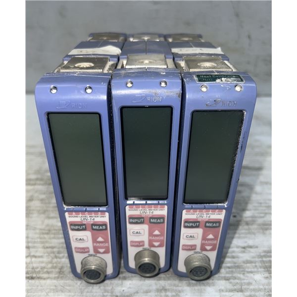 (3) Rion Co. #UN-14 Sound Level Meter Units