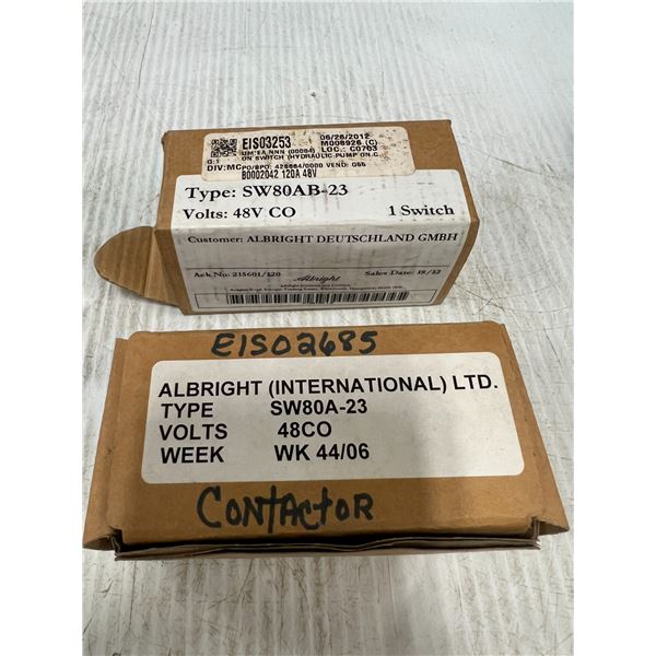 Lot of (2) Albright #SW80AB-23 & #SW80A-23