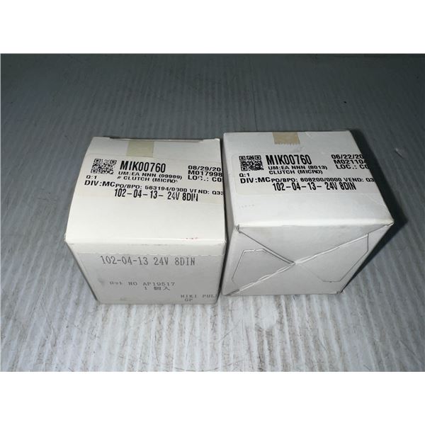 (2) Electro-Magnetic Clutches #102-04-13-24V 8DIN