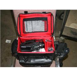 SONY VIDEO CAMERA WITH CASE