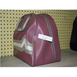 BLUE BOWLING BALL, PINK BAG AND SHOES