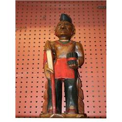 CARVED WOODEN INDIAN