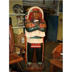 LARGE WOODEN ROCKING CHAIR