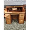 Image 1 : Vintage Oak Roll Top Desk