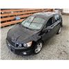Image 2 : A12P -- 2012 CHEVROLET SONIC LT, BLACK, 194437 KMS
