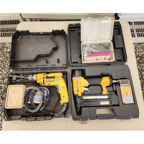 DRILL AND NAIL GUN IN CASES
