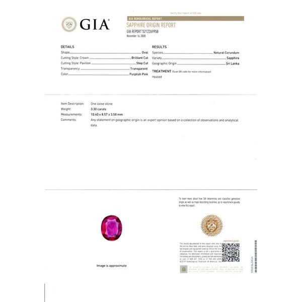 Vintage Platinum 6.90 ctw GIA Oval Pink Ceylon Sapphire Round Diamond Swirl Ring