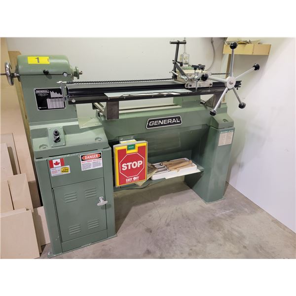 General Lathe, multispeed with duplicator, forward/reverse, 5'long x 24"wide x 50"high, 220 volt, + 