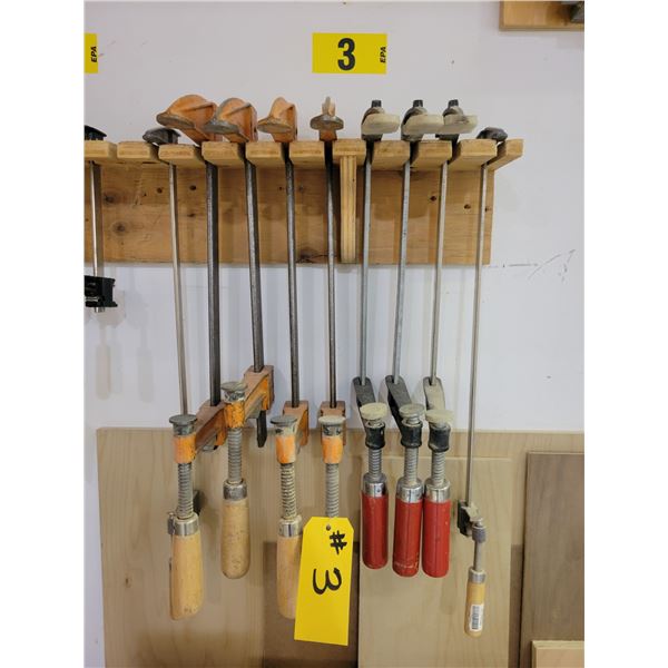 (So much each x 9)  4 Jacobson clamps, 5 various clamps, 5"throats