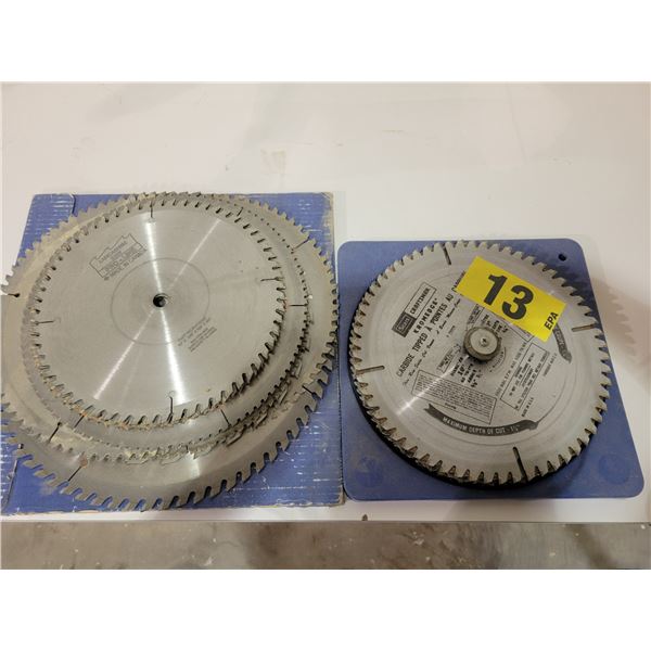 various size saw blades