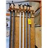 Image 1 : (So much each x 6) 6-pony clamps-2@68", 2@81", 2@70" comes with 5 shelf cabinet