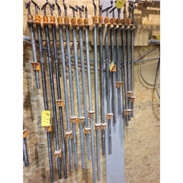 (So much each x 17) 17- pony clamps 1- 18", 7- 48", 2- 57", 2- 45", 3- 34", 2- 30"