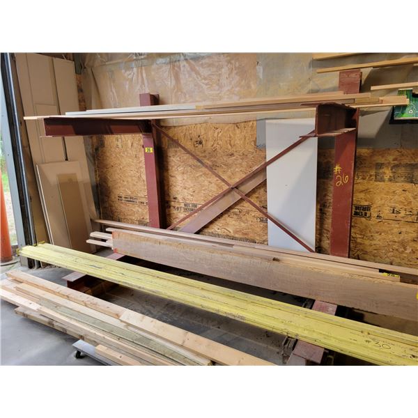 Metal stand for 2 lifts of lumber