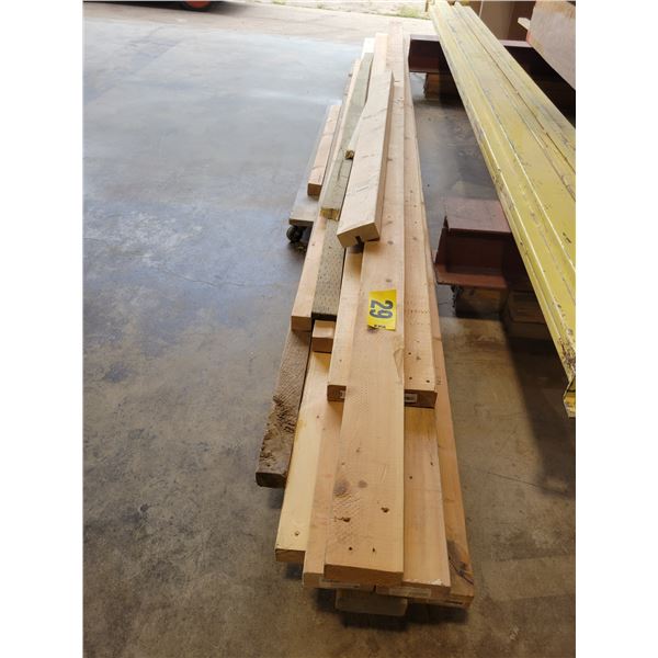 6-2x4 lumber, 12'long and various lengths
