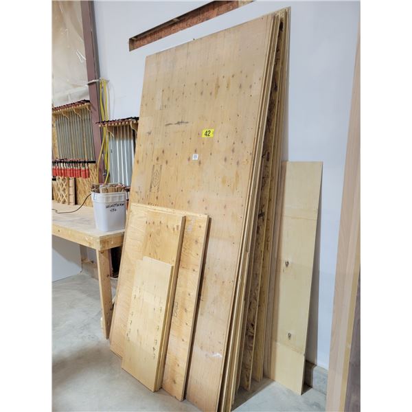 various plywood and osb