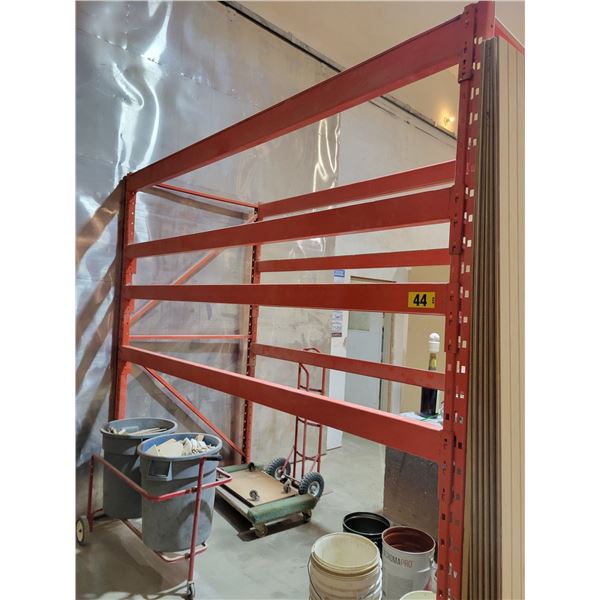 Pallet racking,  4 sections 48" x 103" high x 9' long