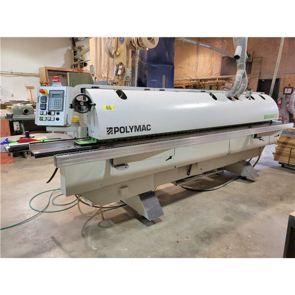 Polymac Edgebander, 3 phase, comes with pellets and spare parts