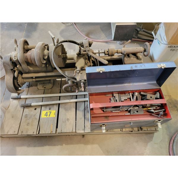 Southbend Metal turning lathe and parts, model C9-10JR