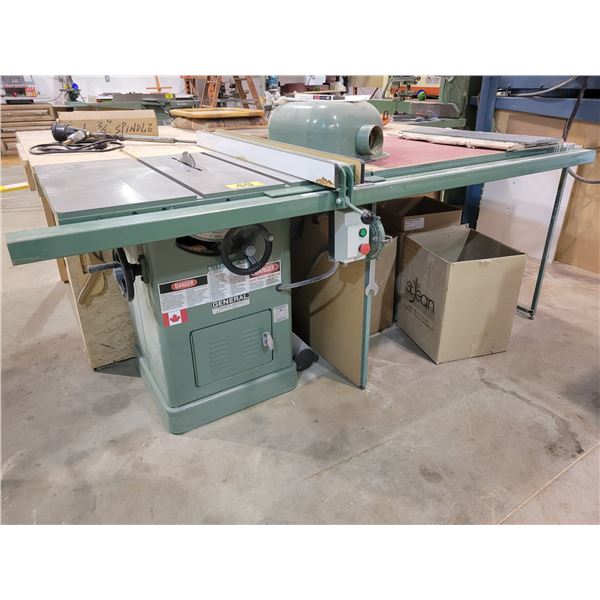 General table saw, 3phase, 5HP, 28" x 36" comes with motor cover