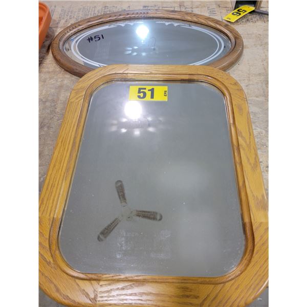 oak Mirror 23" x 18"