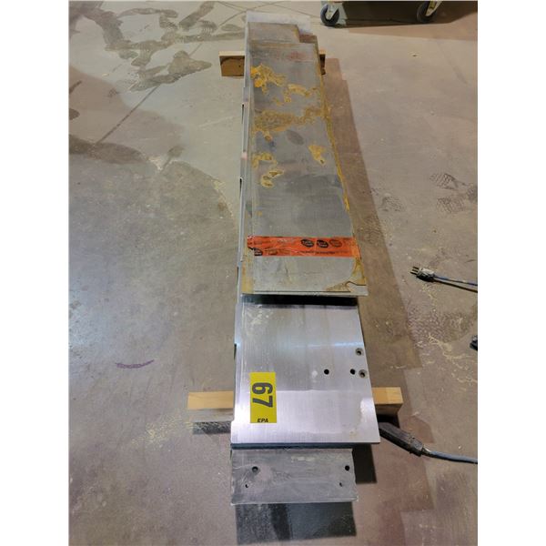 6'long x 11" wide metal table