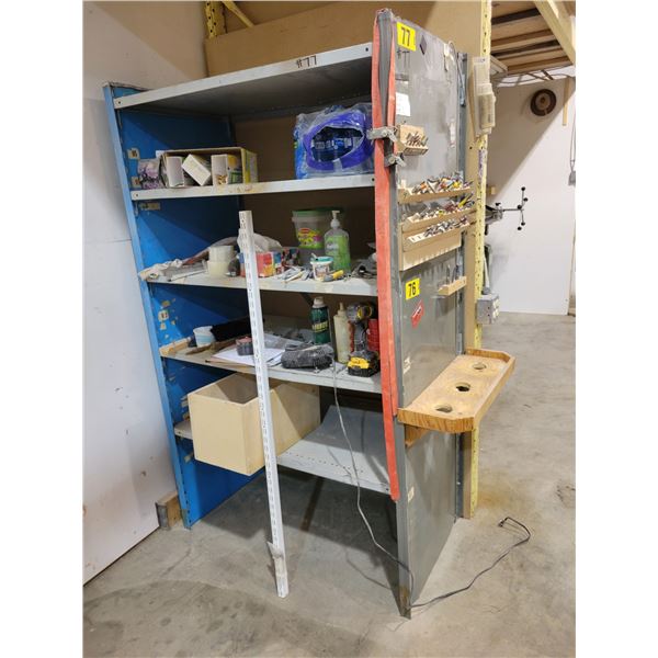 Shelving unit, 5 shelves, 24" x 43"