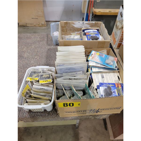 furniture wiping rags, chair loks, glides and brass parts