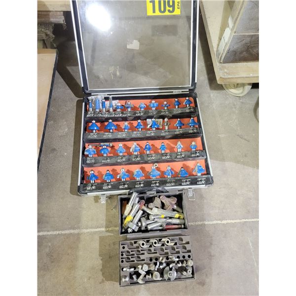 Router bit set, 1/2" shanks