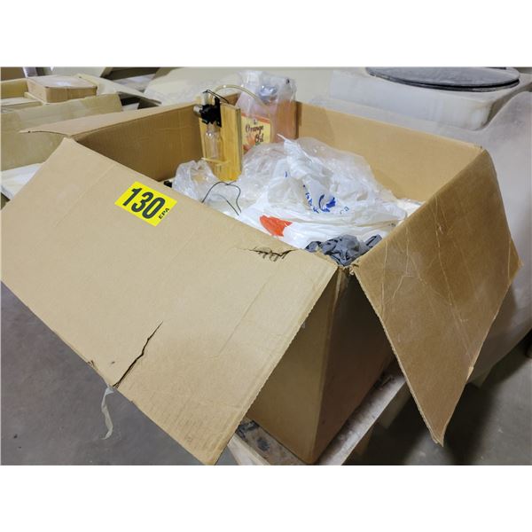 4ounce plastic bottles and caps, 1/2 gallon orange oil and bottler