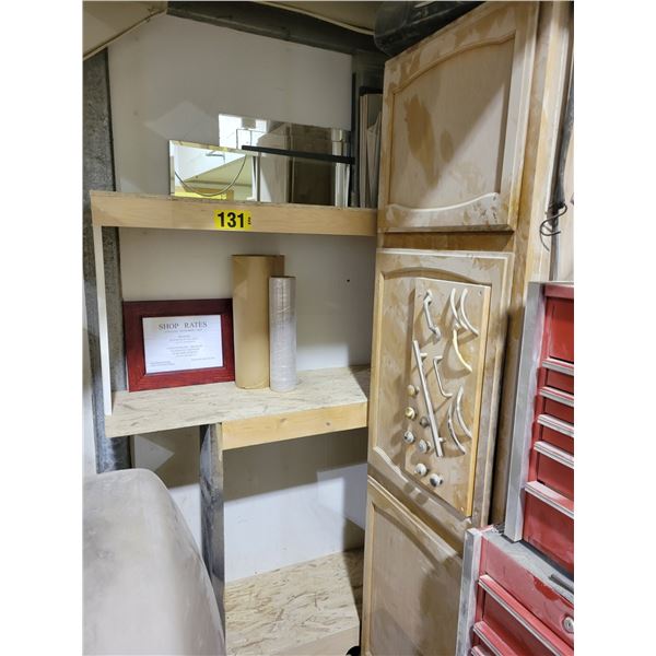 mirrors, glass, vases,cabinet