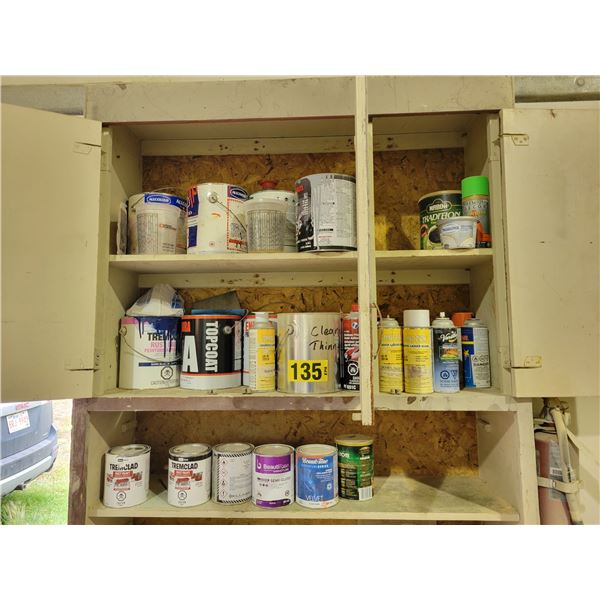 Paint and lacquers, various colours