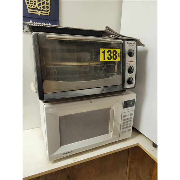 Bravetti toaster oven and Goldstar microwave